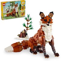LEGO CREATOR ANIMALES DEL BOSQUE 3 EN 1, CONSTRUYE ZORRO, BÚHO O ARDILLA,